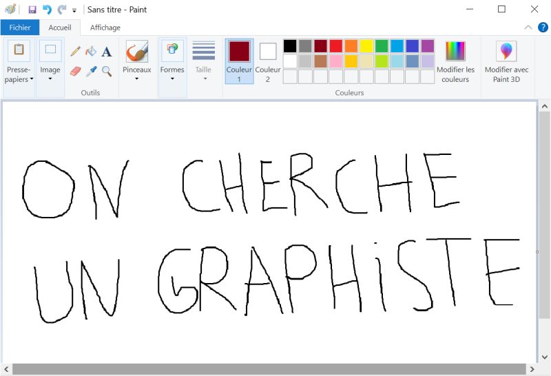 je cherche un graphiste