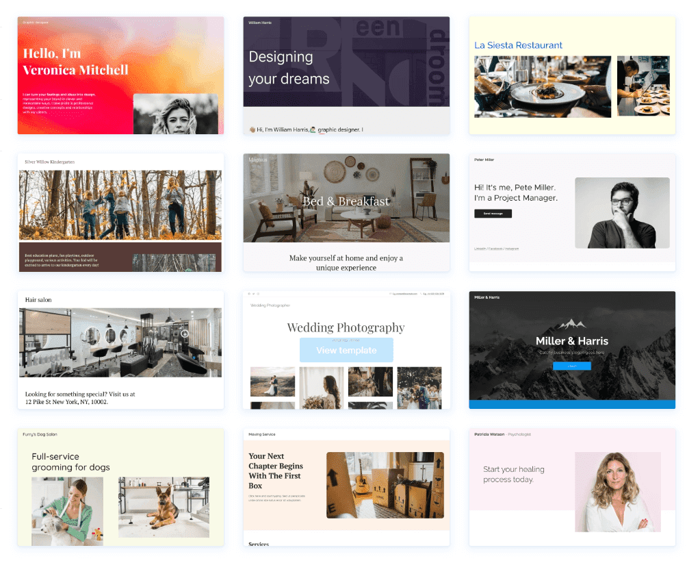 design des sites web