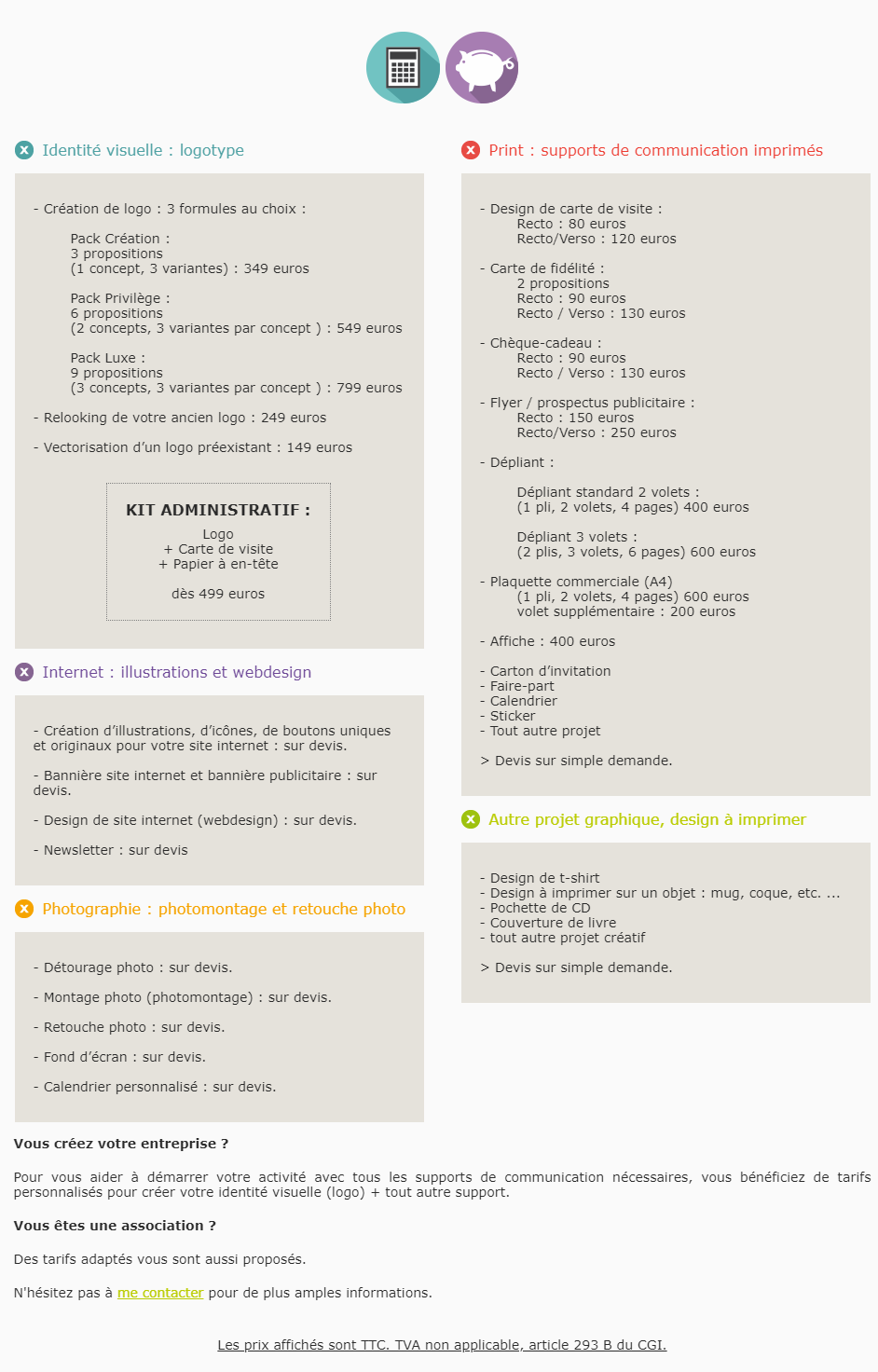 tarif freelance graphiste