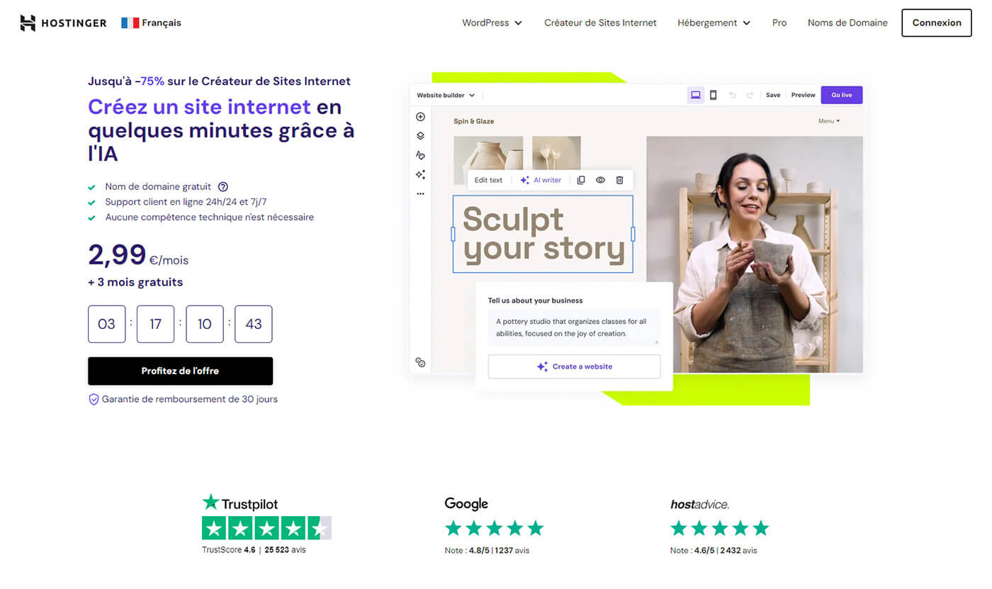 développer site web