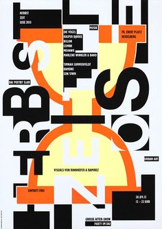affiche typographique design